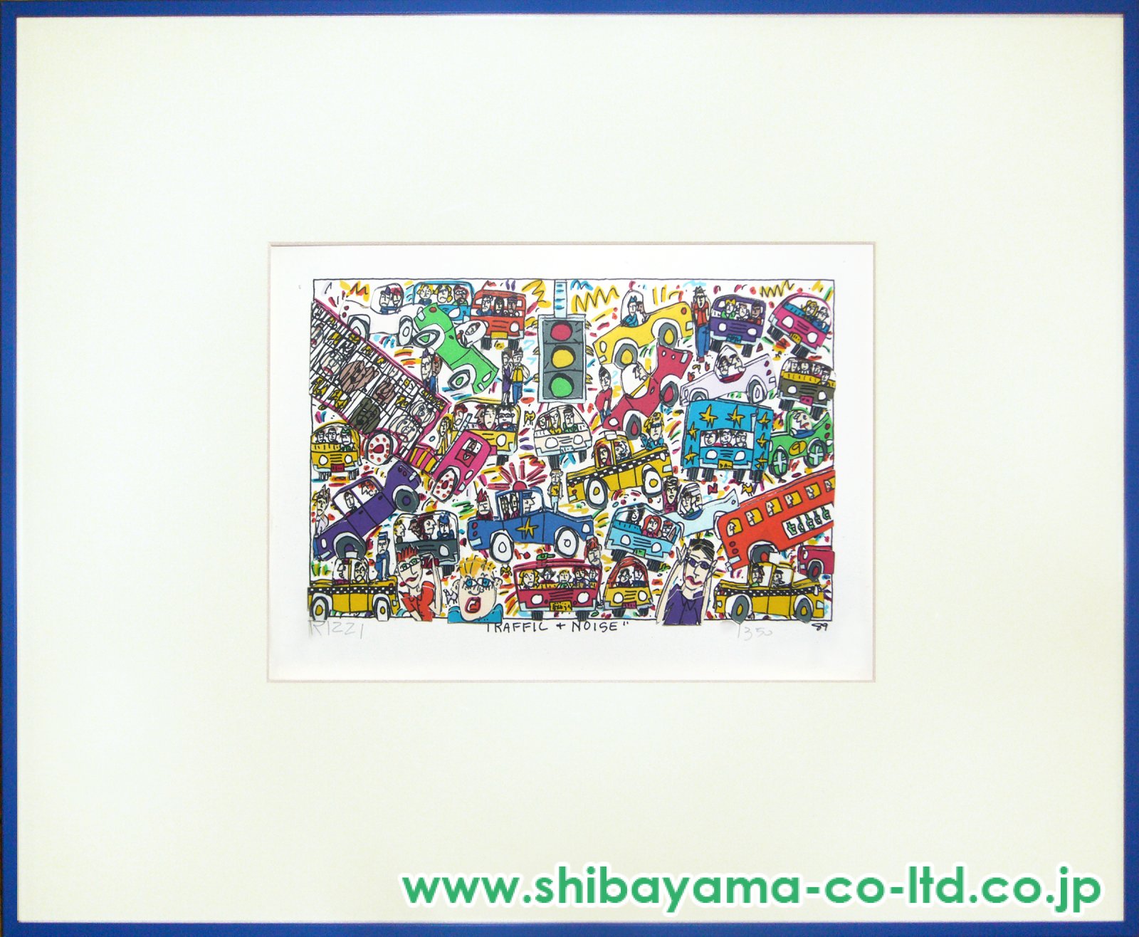 ジェームスリジィ 直筆サイン入3DシルクスクリーンTraffic noise