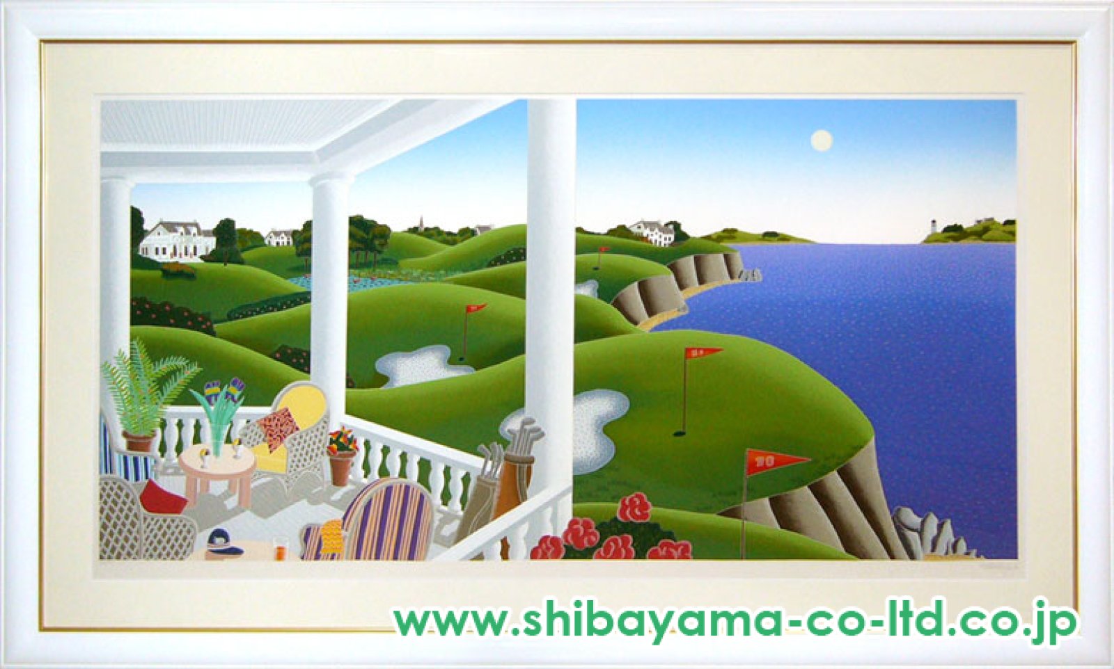 トーマス・マックナイト「ゴルフ」シルクスクリーン :: 絵画買取・販売