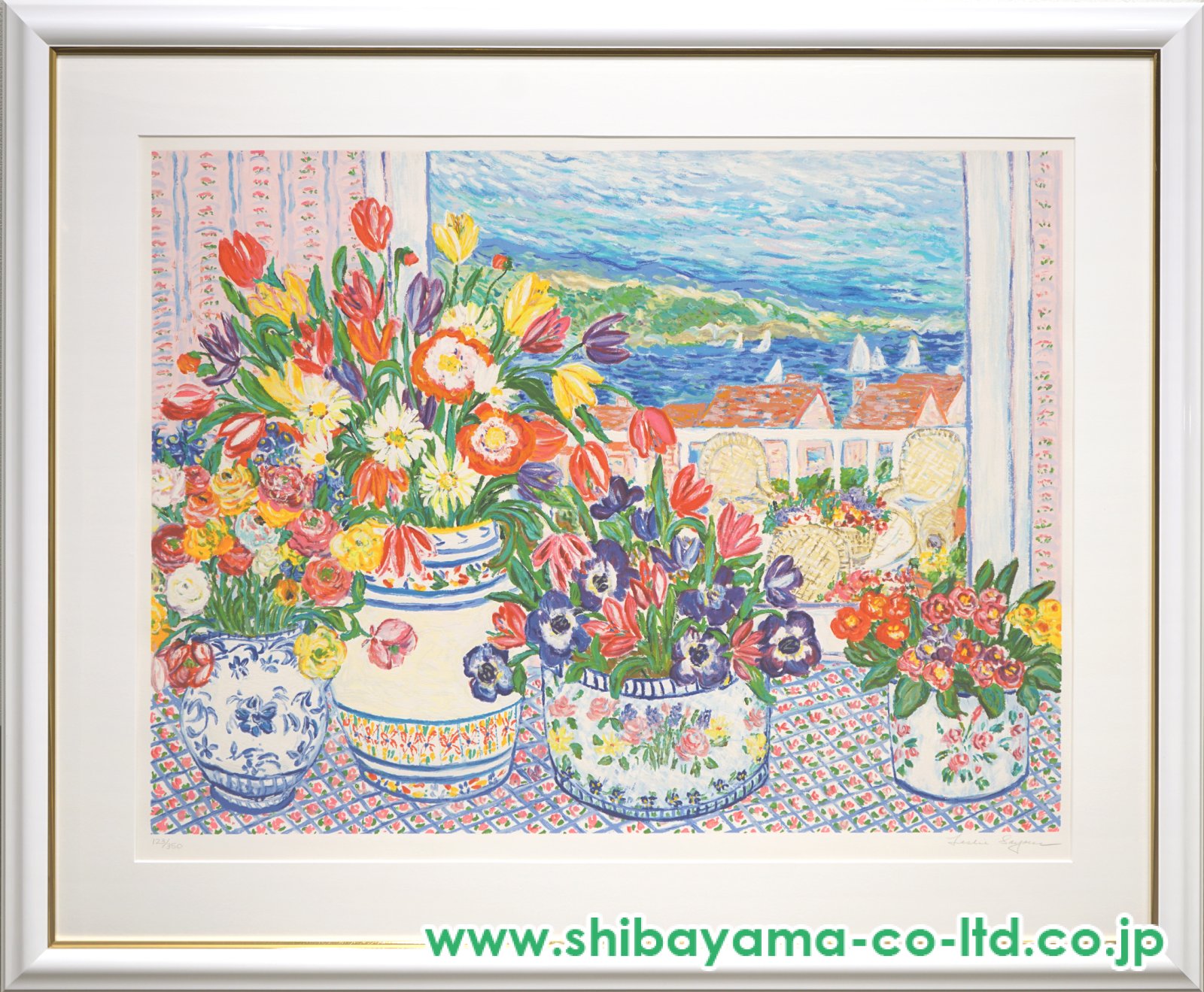 福田繁雄 シルクスクリーン『ハート』直筆サイン入 福田繁雄 シルク