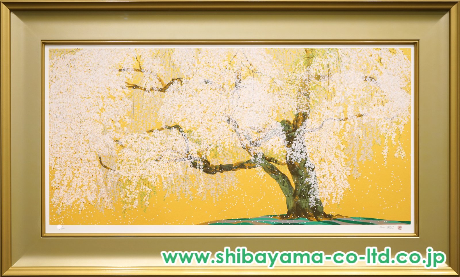 J*N様 中島千波 醍醐の桜 直筆サイン入り151/350 中島千波 醍醐の桜