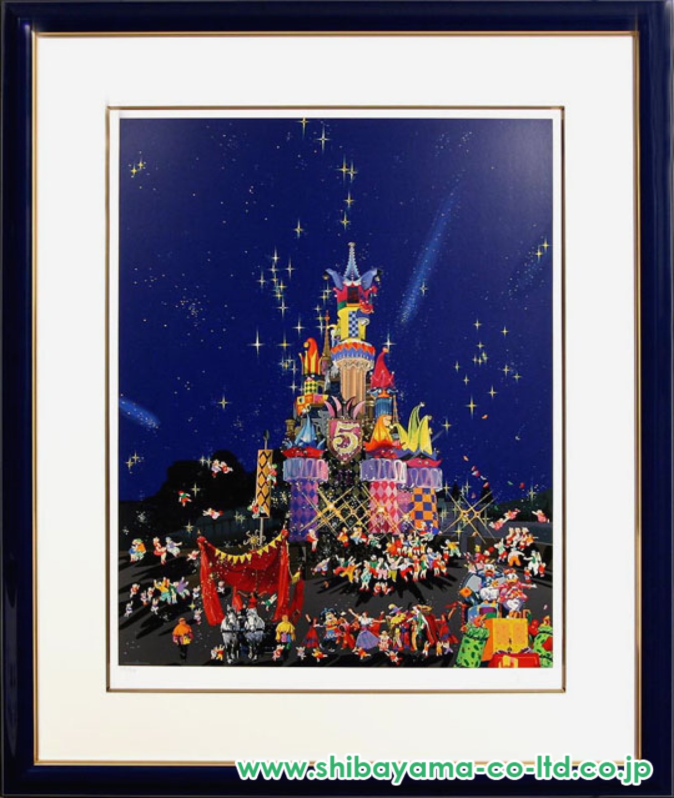 真作ヒロ・ヤマガタフォーシティー東京相撲 シルクスクリーン ゴールド