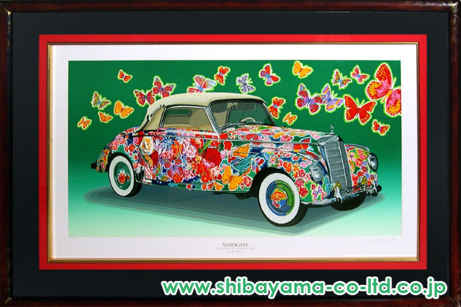 ヒロ・ヤマガタ「アースリーパラダイス ローズガーデン」シルク