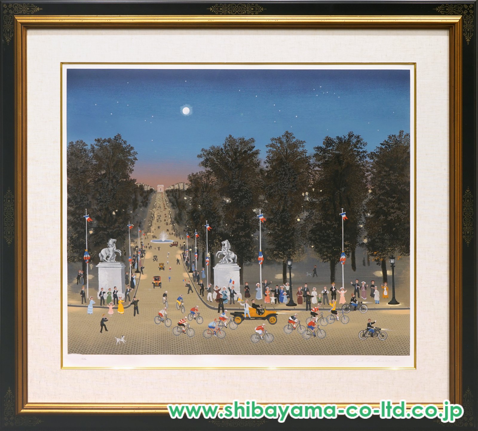 ミッシェル・ドラクロワ「ツール・ド・フランス」セリグラフ :: 絵画