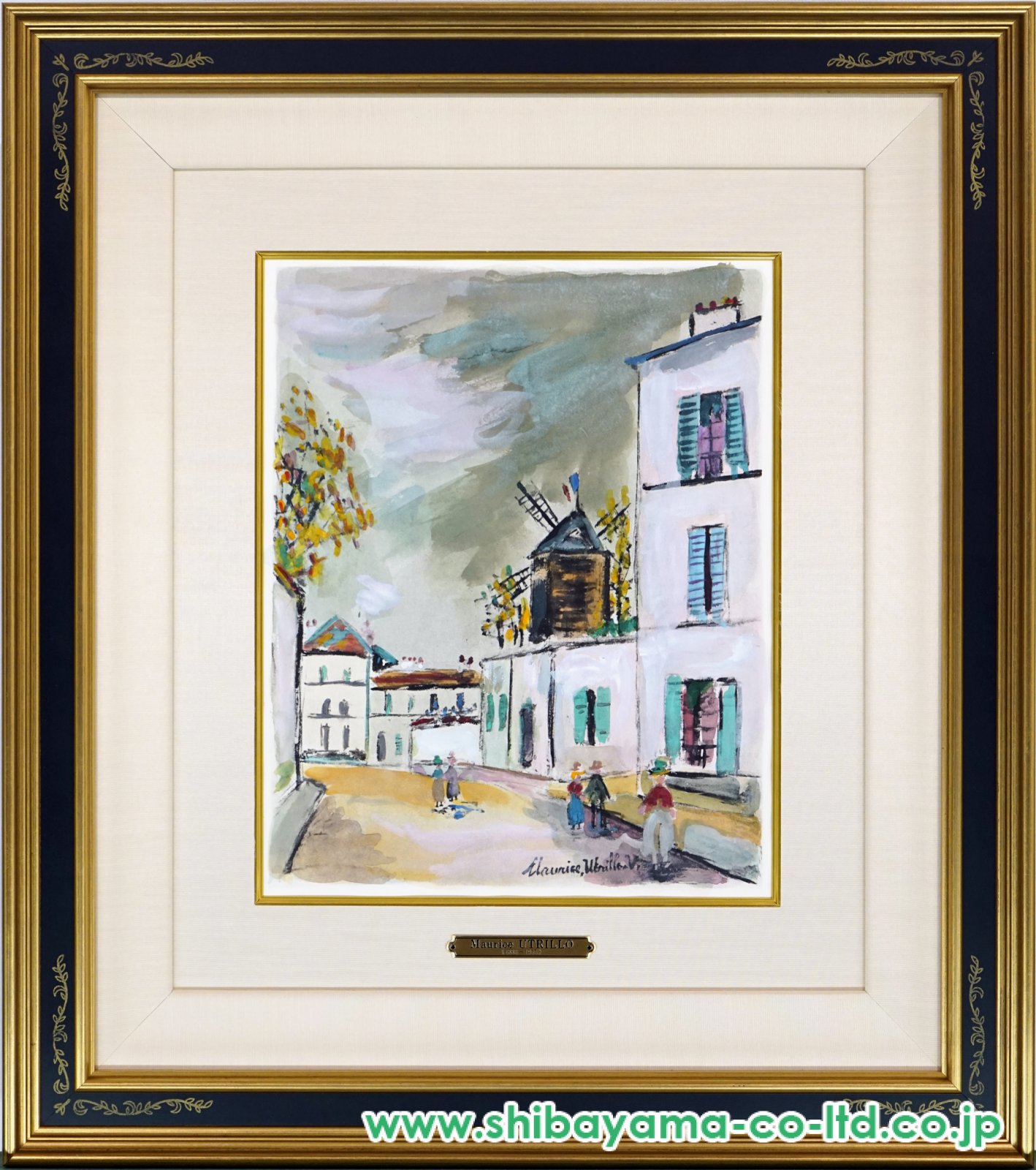 モーリス・ユトリロ「霊感の村より『モンマルトルのモチーフ