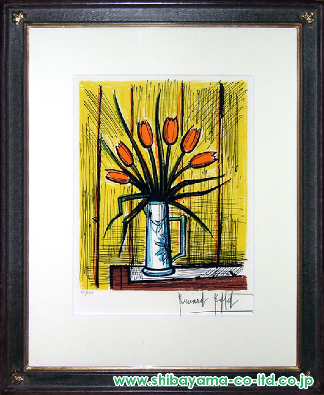 ベルナール・ビュッフェ「チューリップ」リトグラフ :: 絵画買取・販売