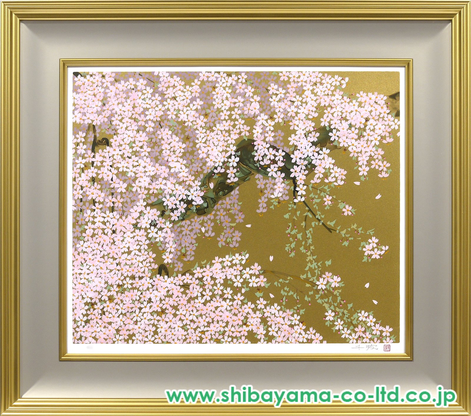 中島千波 【月下春風】 セリグラフ 中島千波【月下春風】買取実績｜日