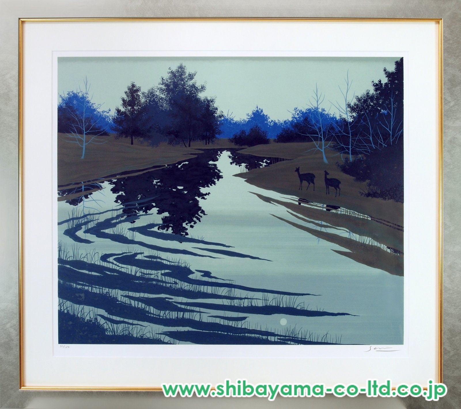 千住博「雨後の朝」リトグラフ :: 絵画買取・販売 - シバヤマ