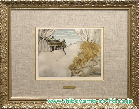 藤田嗣治「魅せられし河より『オペラ座の夢』」カラーエッチング＋手彩