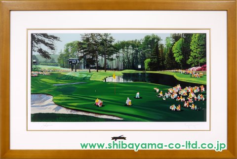ヒロ・ヤマガタ「オーガスタ16番ホール シャドウズパティング」シルク
