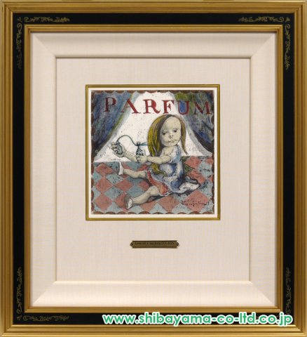 藤田嗣治「四十雀より『香水』」リトグラフ :: 絵画買取・販売 - シバヤマ