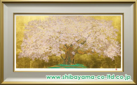 TUSAさま専用 中島千波「千歳櫻」 木版画 直筆サイン・作品証明シール