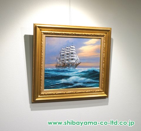 梶田達二日本丸油彩FO