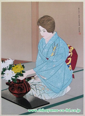 伊東深水 「指」 シルクスクリーン 落款・エディション・作品証明