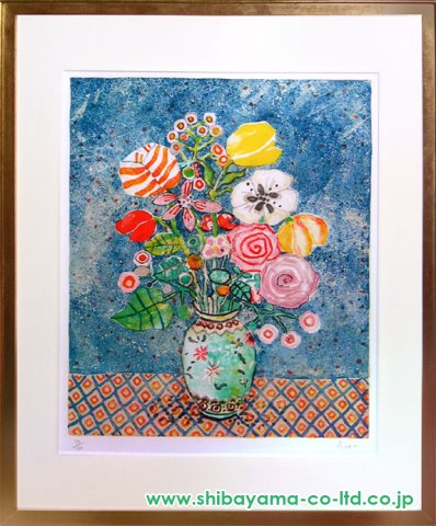 ポール・アイズピリ「花」リトグラフ :: 絵画買取・販売 - シバヤマ