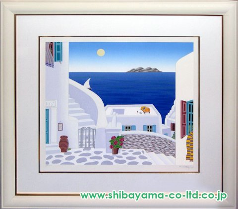 美品トーマス・マックナイト「ベニス」シルクスクリーン 直筆サイン入