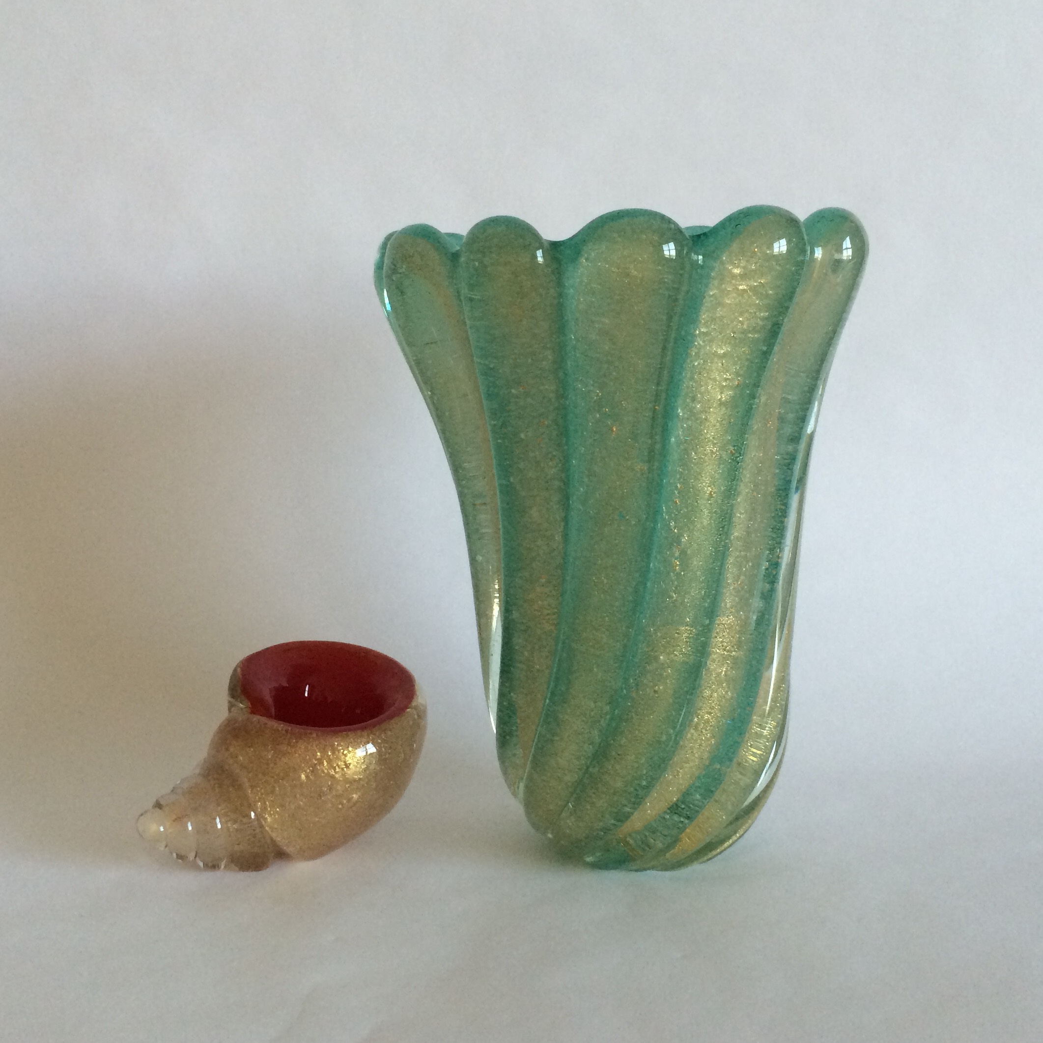 花瓶 イタリア コバルト 花瓶 Seguso Vetri d'Arte ？ 1980', Seguso's