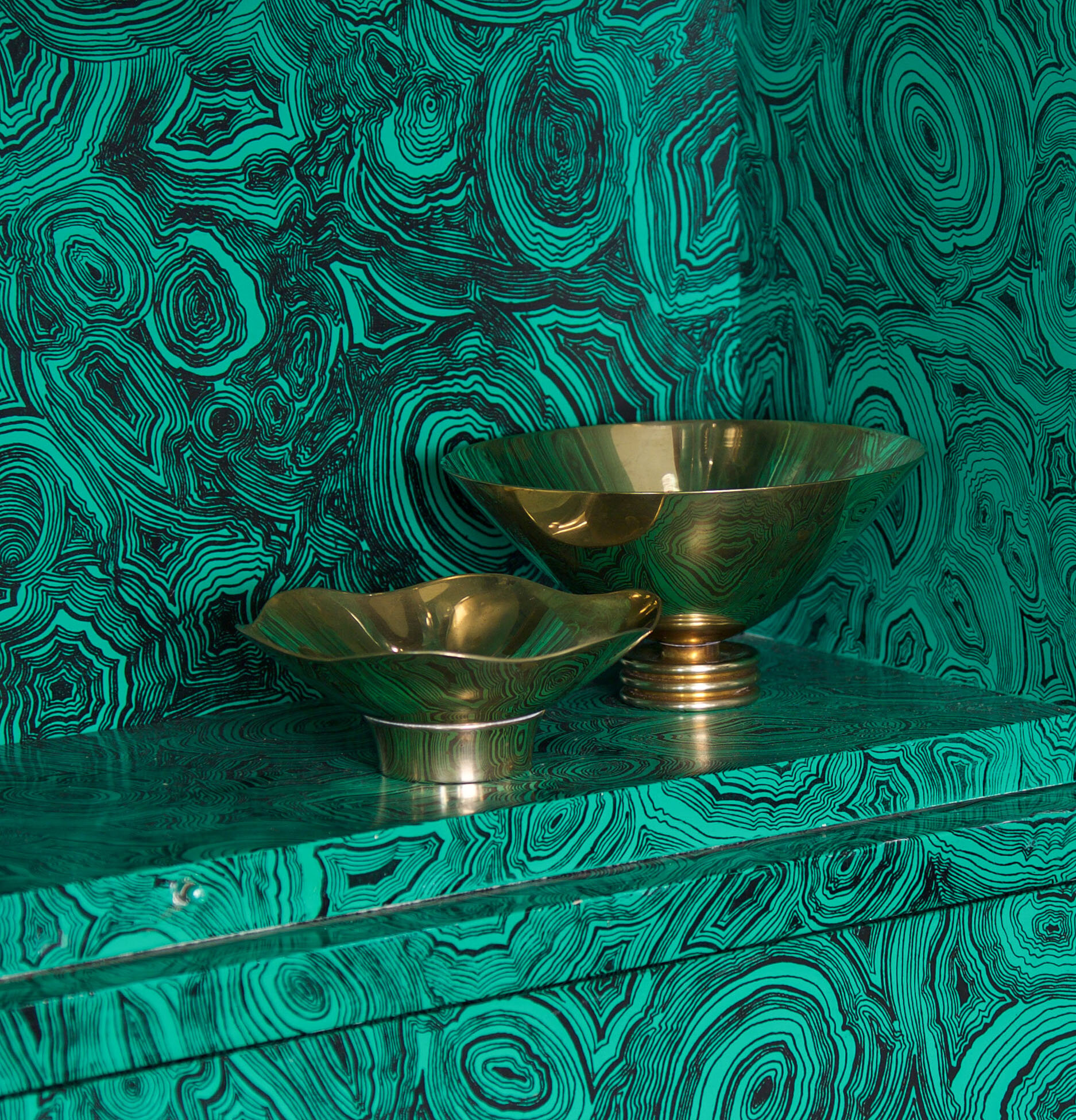 Brass Bowl by Paavo Tynell for Taito Oy circa 1940s — The S. pace