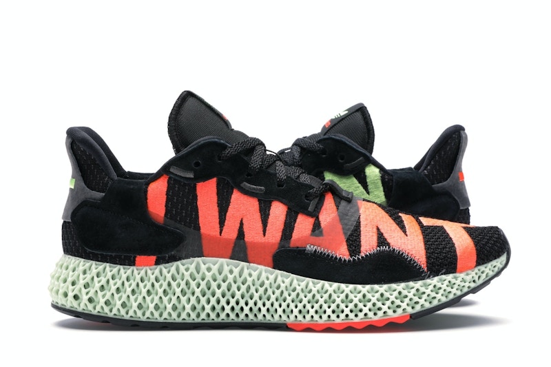 adidas ZX 4000 4D I Want I Can Black Men's - EF9625 - US