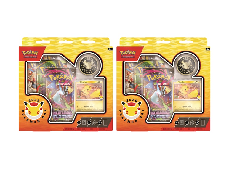2025 Pokémon Day Pikachu Collection 2x Lot - 2026 - US