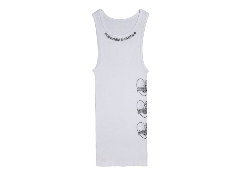 Chrome Hearts Love You Rib Tank White/Black Men's - SS25 - US