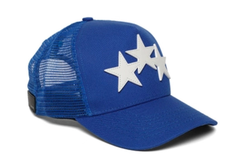 AMIRI Three Star Trucker Snapback Cap Blue/White Men's - US