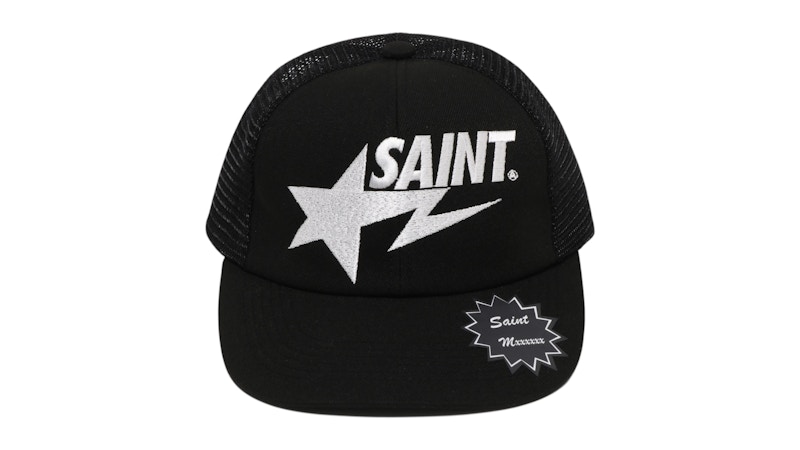 BAPE x Saint Mxxxxxx Saint Sta Mesh Cap Black - SS26 - US