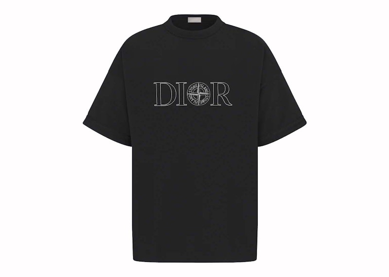 Dior x Stone Island Oversized Fit T-Shirt Black メンズ - FW24 - JP
