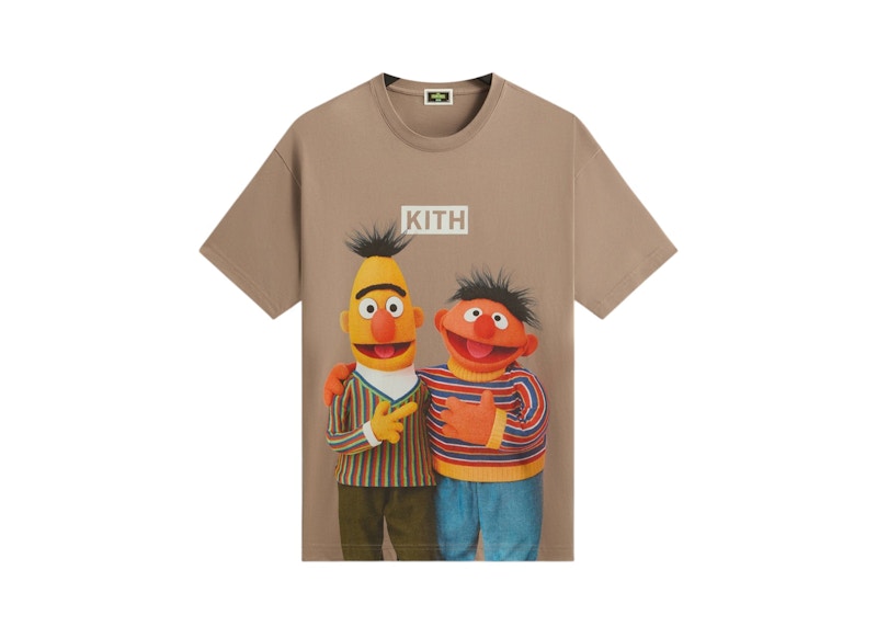 Kith x Sesame Street Bert & Ernie Tee Quicksand Men's - FW24 - US