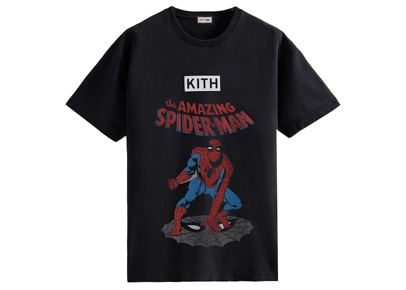 Kith Marvel Spider-Man Allies Vintage Tee Black Men's - SS22 - US