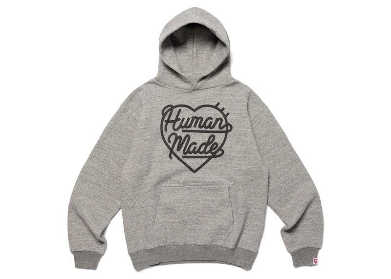 Human Made Heart Sweat Hoodie (FW22) Grey Men's - FW22 - US