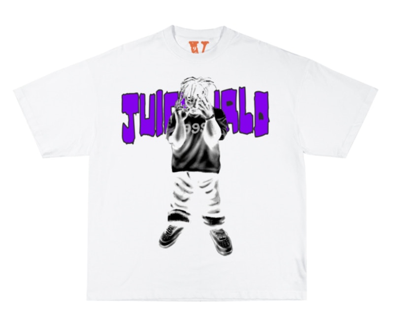 Juice Wrld x Vlone MOTY Man of the Year T-shirt White/Purple