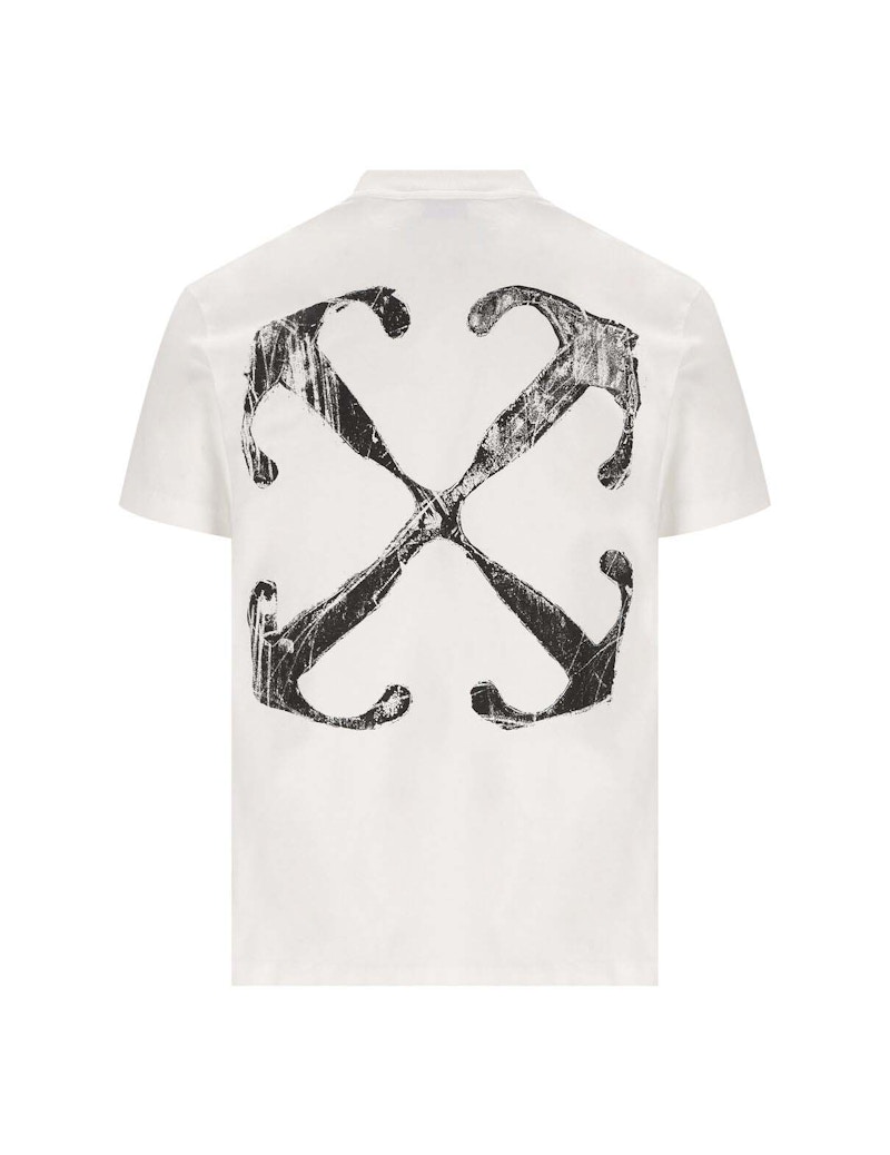 Off-White Scratch Arrow Slim Fit T-Shirt White Men's - FW23 - US