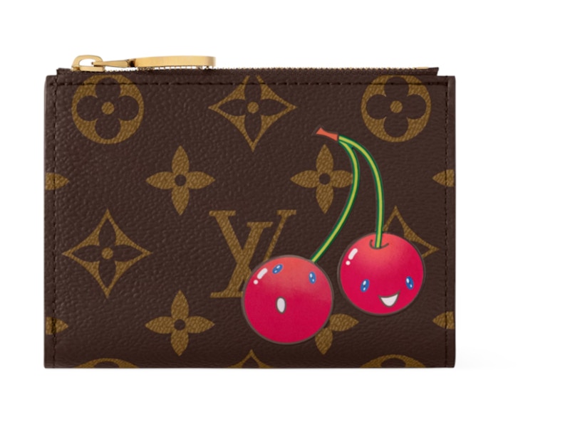 Louis Vuitton x Takashi Murakami Cherry Lisa Wallet Brown Monogram