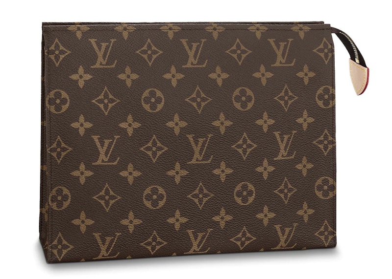 Louis Vuitton Toiletry Pouch 26 Monogram Brown in Coated Canvas