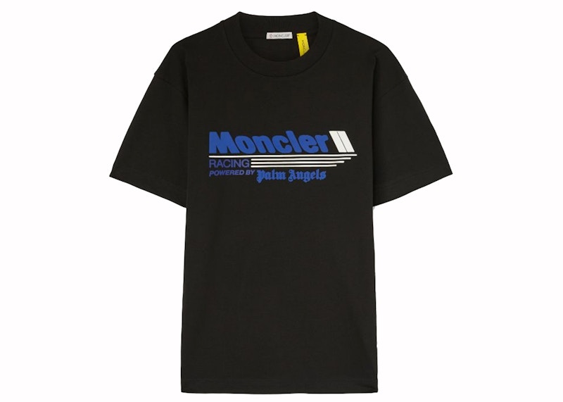 Moncler x Palm Angels Racing T-Shirt Black/Blue - FW24 - US
