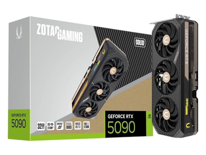 NVIDIA ZOTAC GAMING GeForce RTX 5090 SOLID Graphics Card ZT
