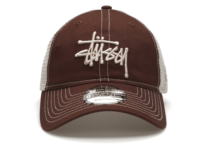 Stussy New Era 9Twenty Basic Trucker Brown Men's - SS24 - US
