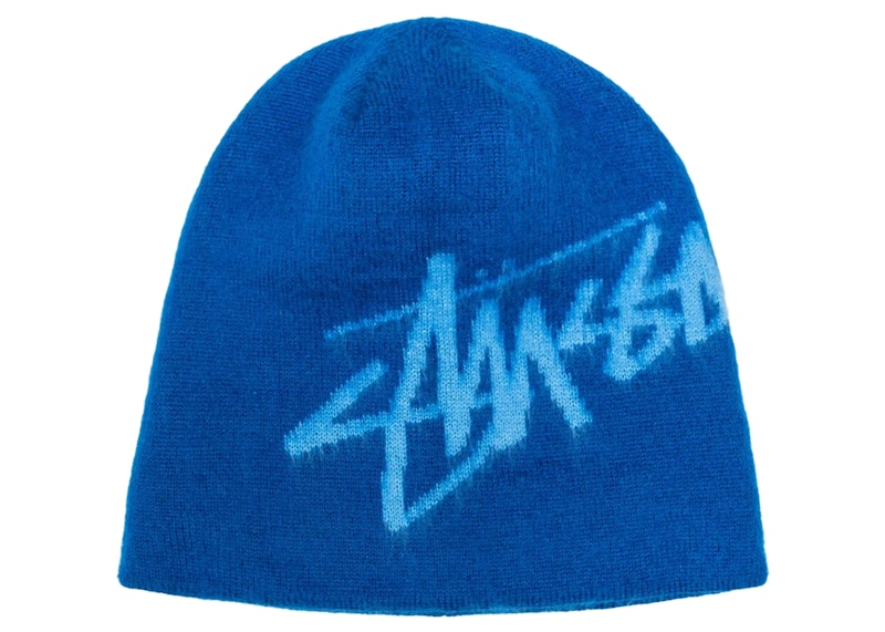 Stussy Brushed Out Stock Skullcap Blue Men's - FW24 - US