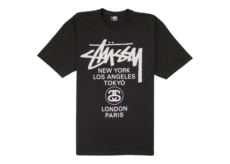 Stussy World Tour T-shirt Black Men's - US