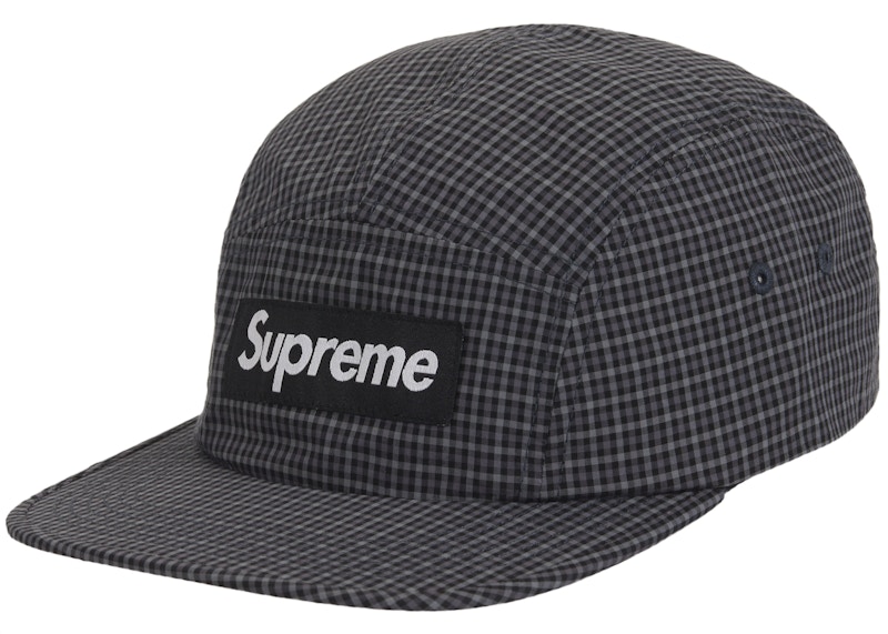 Supreme Cordura Plaid Camp Cap Black - SS25 - US