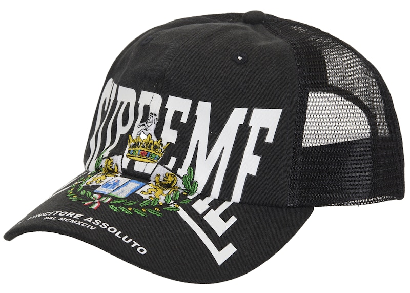 Supreme Crest Mesh Back 6-Panel Black - FW25 - US