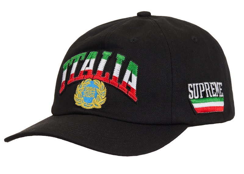 Supreme Italia 6 Panel Black - SS24 - US