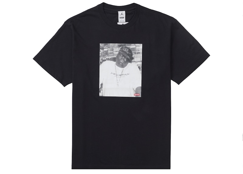Supreme Jordan Biggie S S Top Black Men's - FW24 - US