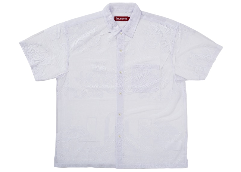 Supreme Last Supper Lace S/S Shirt White Men's - SS25 - US