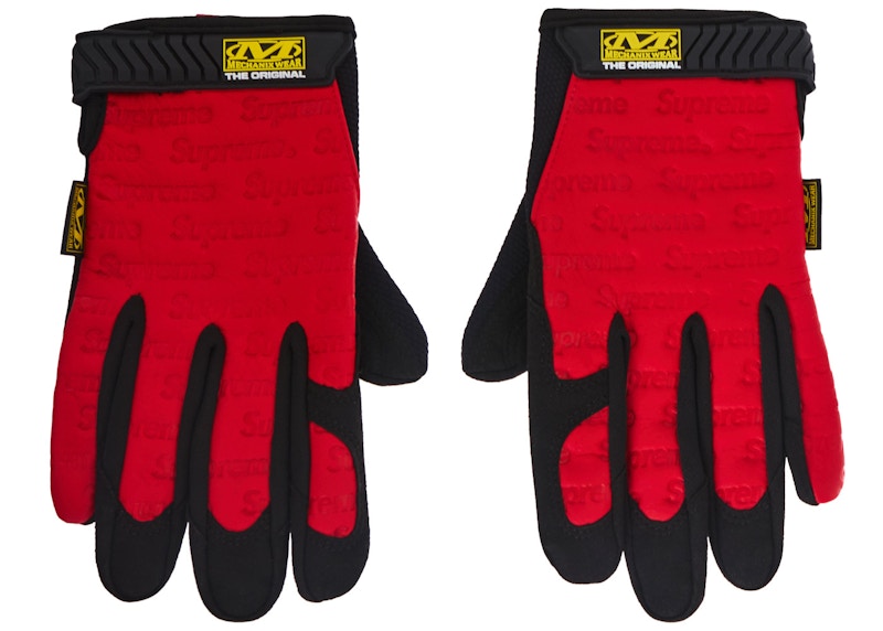 Supreme Mechanix Leather Work Gloves Red - SS24 - US