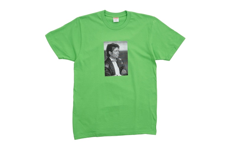 Supreme Michael Jackson Tee Lime Green Men's - SS17 - US