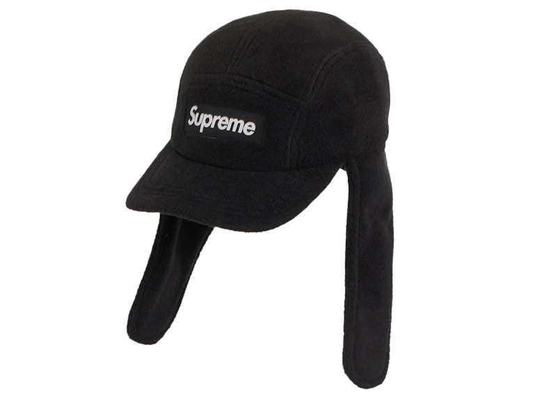 Supreme Polartec Earflap Camp Cap Black - FW21 - US