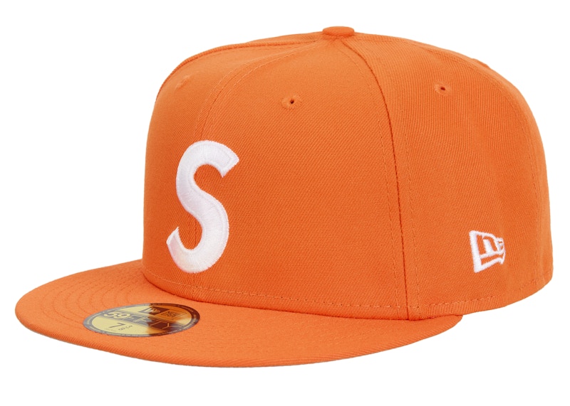 Supreme Screw Ball S Logo New Era 59Fifty Fitted Hat Orange - FW24