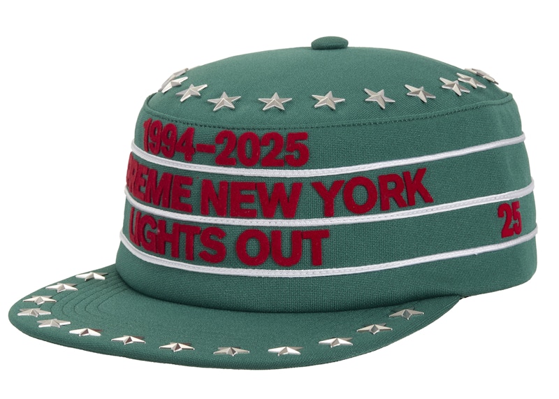 Supreme Stars Studded Pillbox Hat Green - FW25 - US