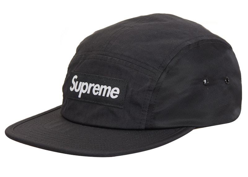 Supreme Waxed Ripstop Camp Cap Black - FW24 - US